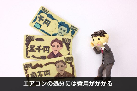 エアコンの処分には費用がかかる